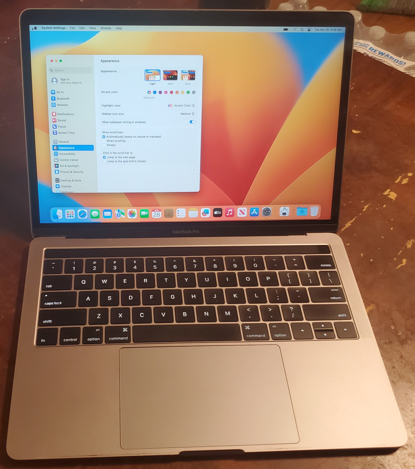 Apple Macbook Pro A1706 EMC 3163 13.3" Ventura i5 8GB 250GB Backlit Keyboard Retina Touch Bar (image for) Apple Macbook Pro A1706 EMC 3163 13.3" Ventura i5 8GB 250GB Backlit Keyboard Retina Touch Bar